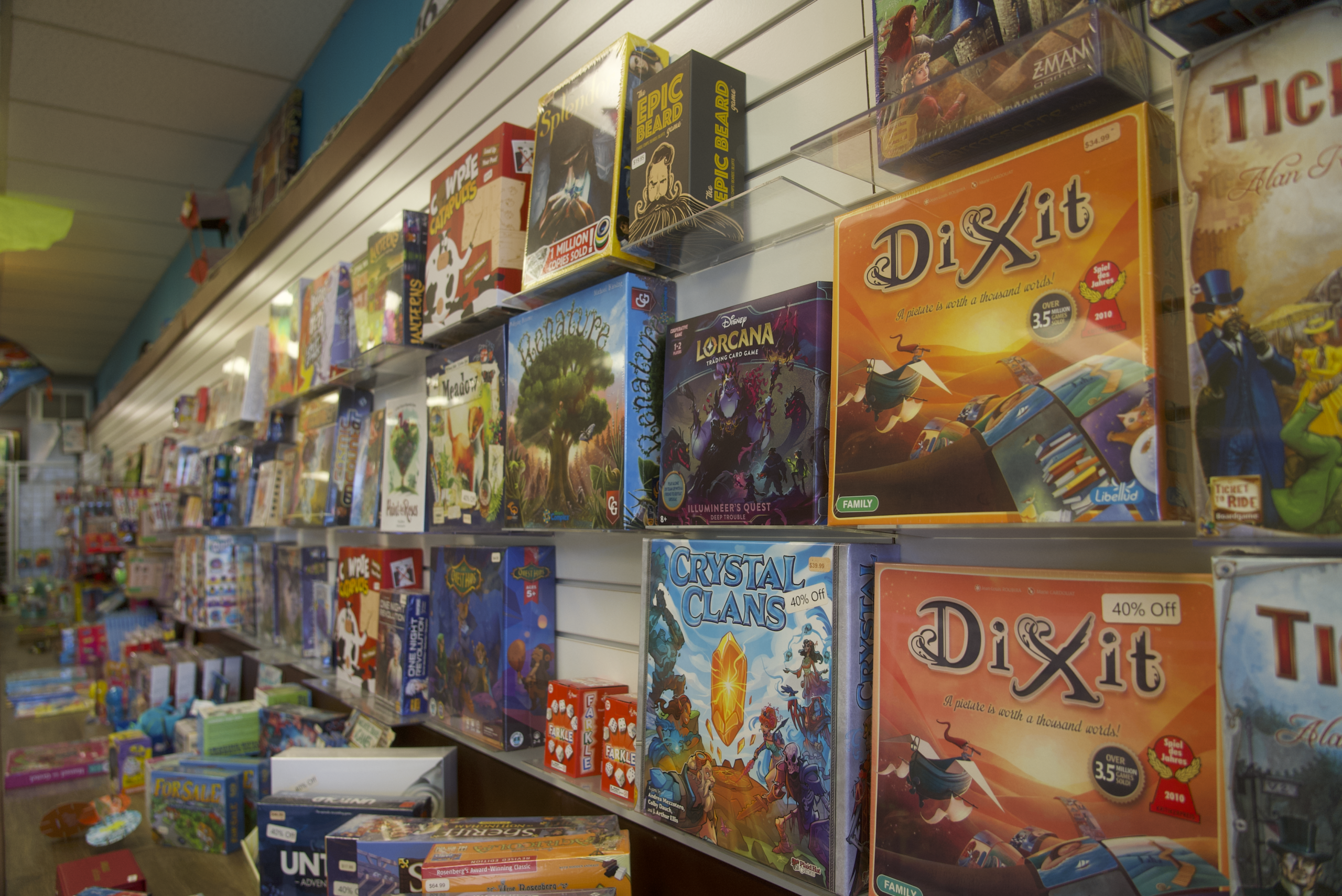 Board games in store