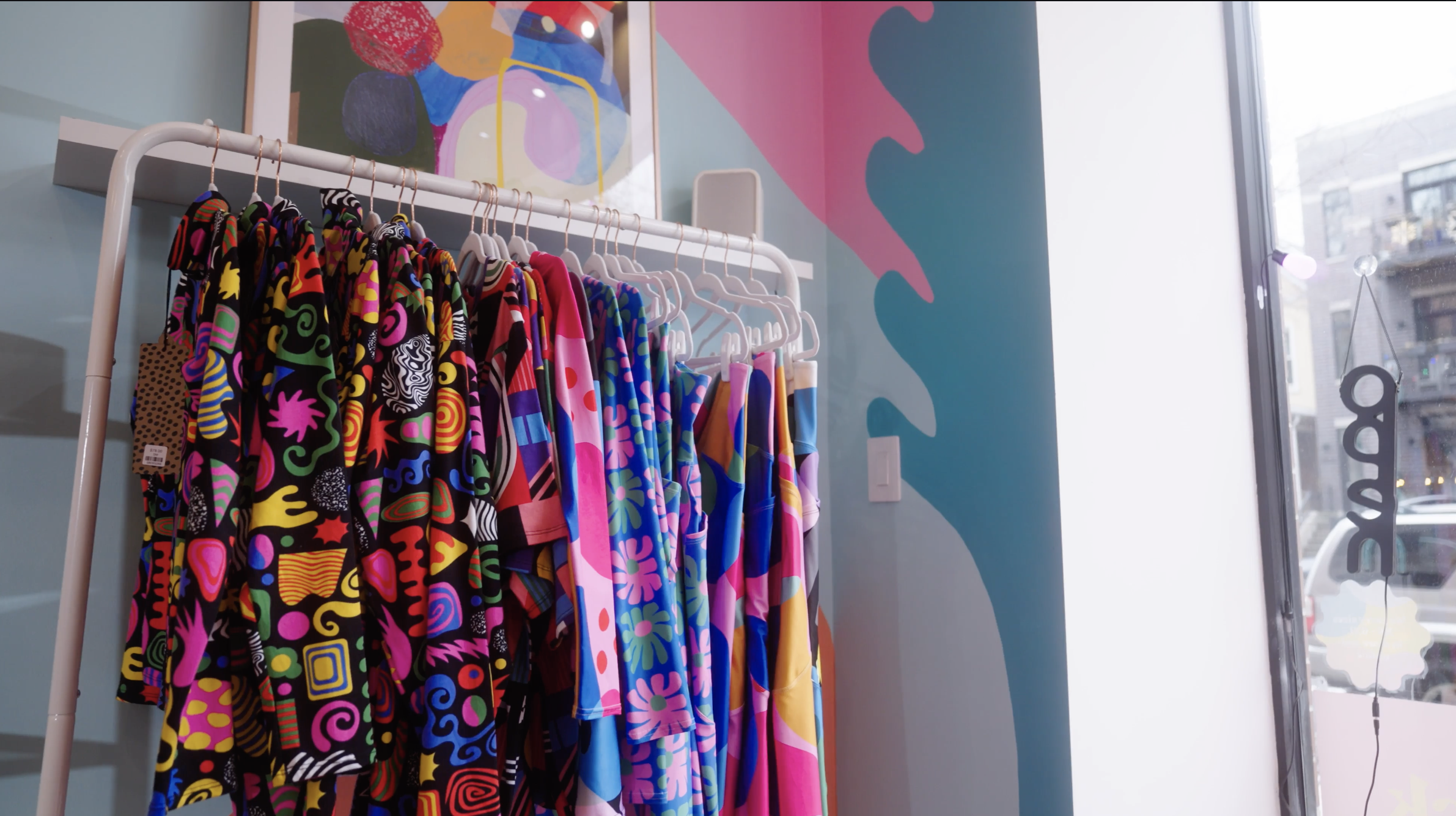 Clothing in store