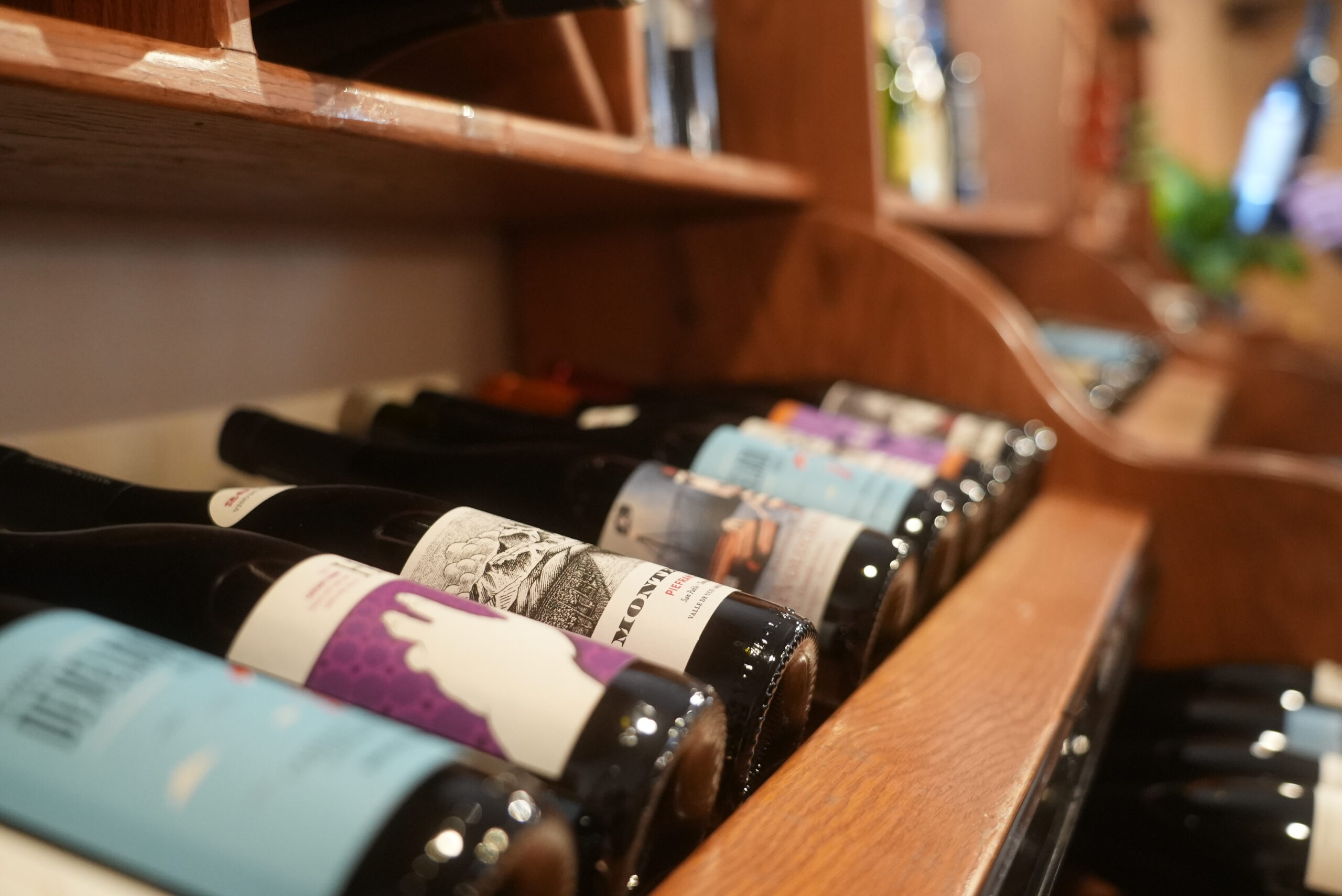 Wine on the shelf