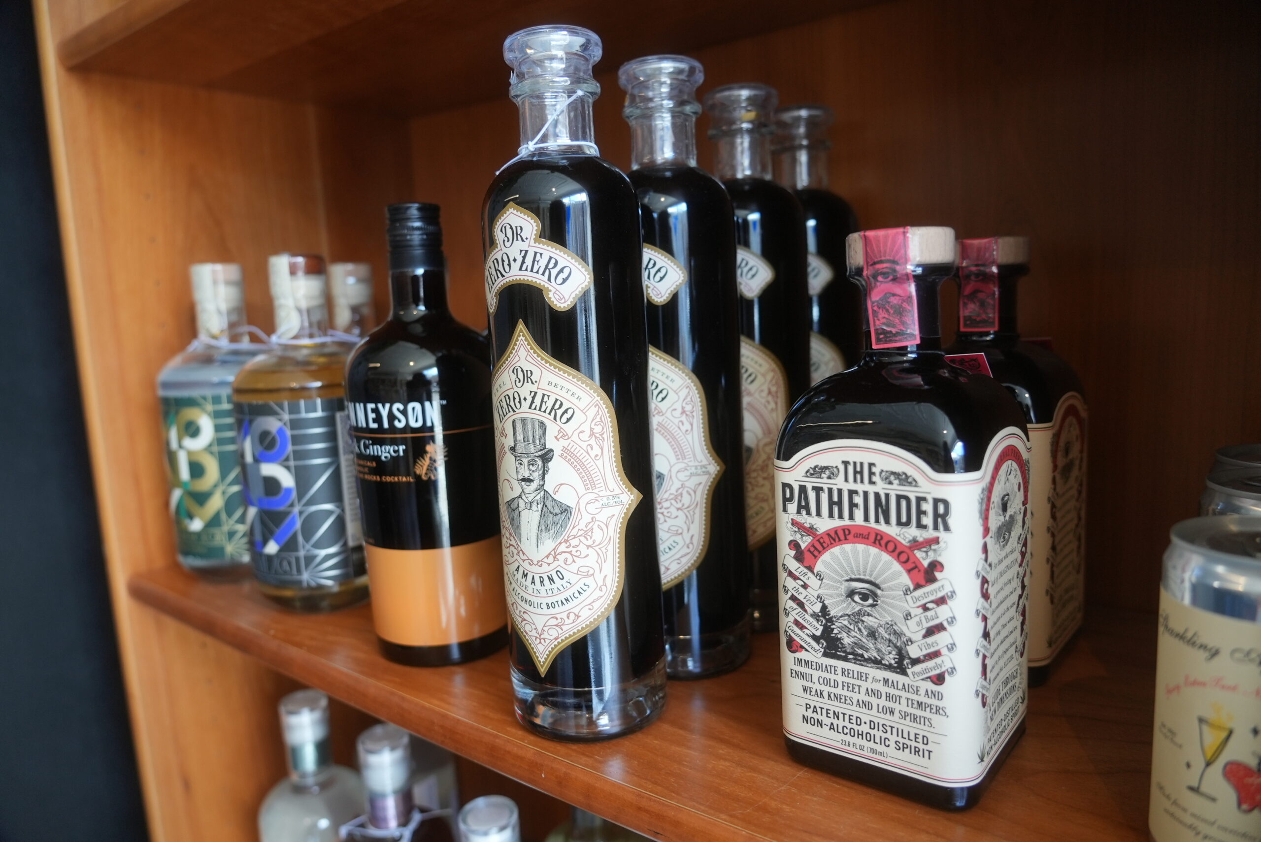 Beverages on the shelf
