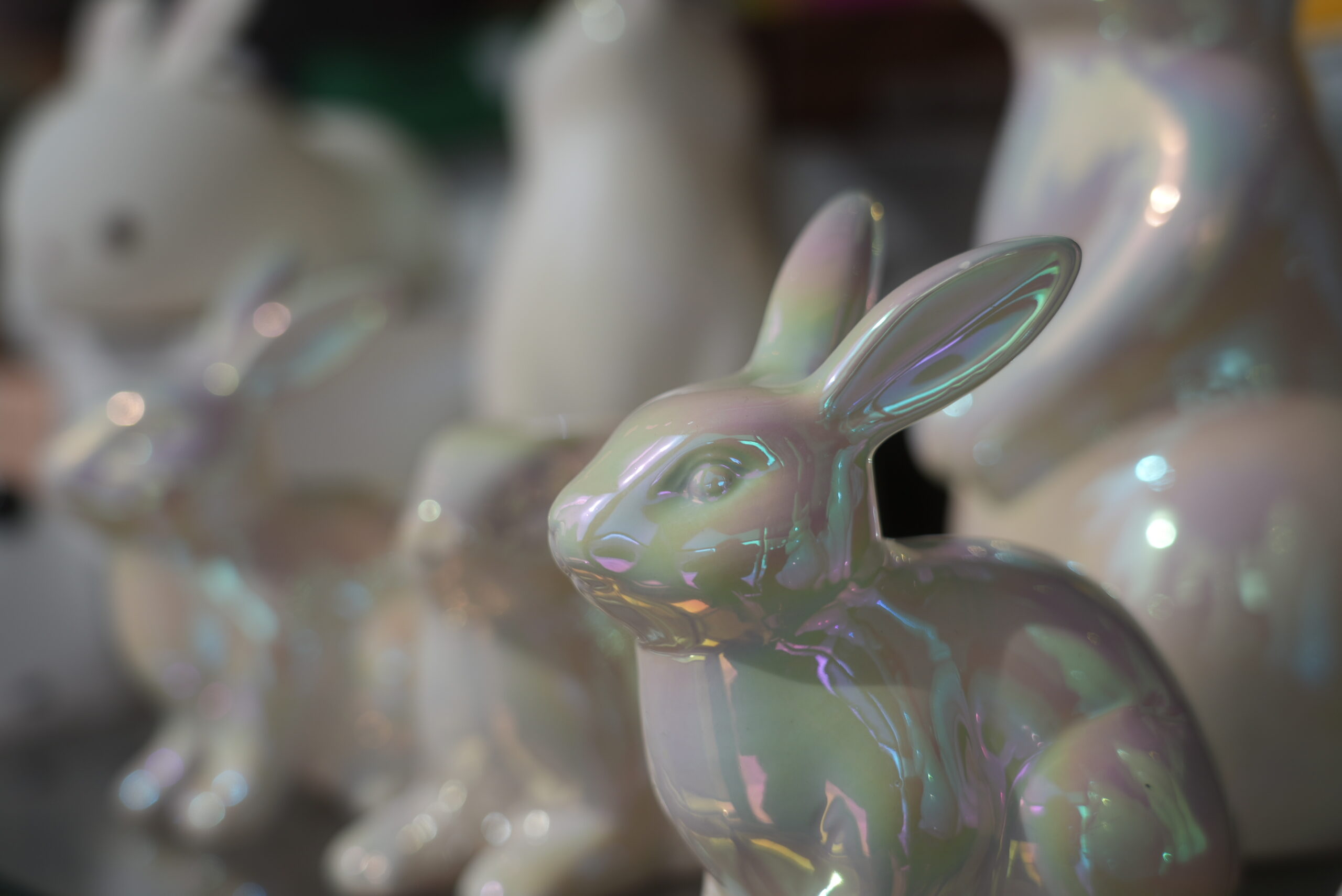 Rabbit decor in store